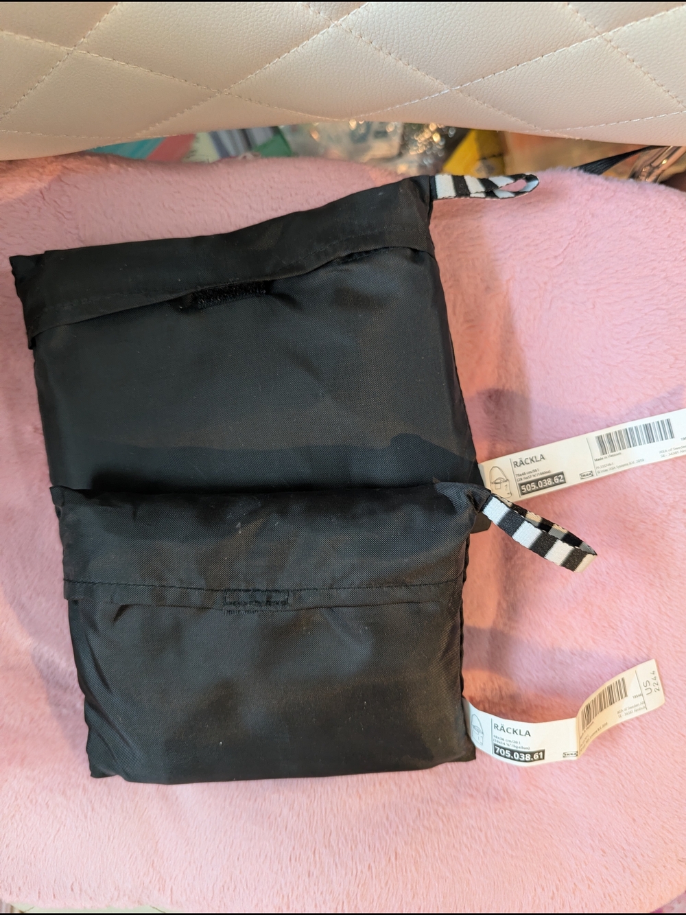 IKEA Black Räckla Travel Bags Foldable